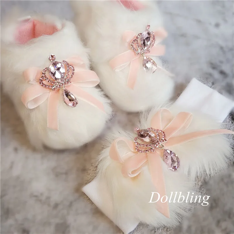 Флисовая одежда для малышей Для новорожденных девочек бархатная обувь 100 дней