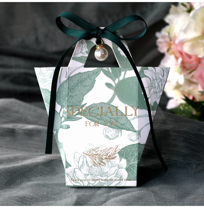 Уникальные бумажные коробки для конфет ручная сумка дизайн свадебные помолвки