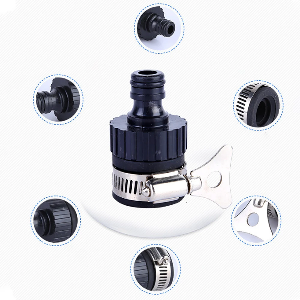 Соединитель для водопроводного крана трубы шланга пластиковый соединитель