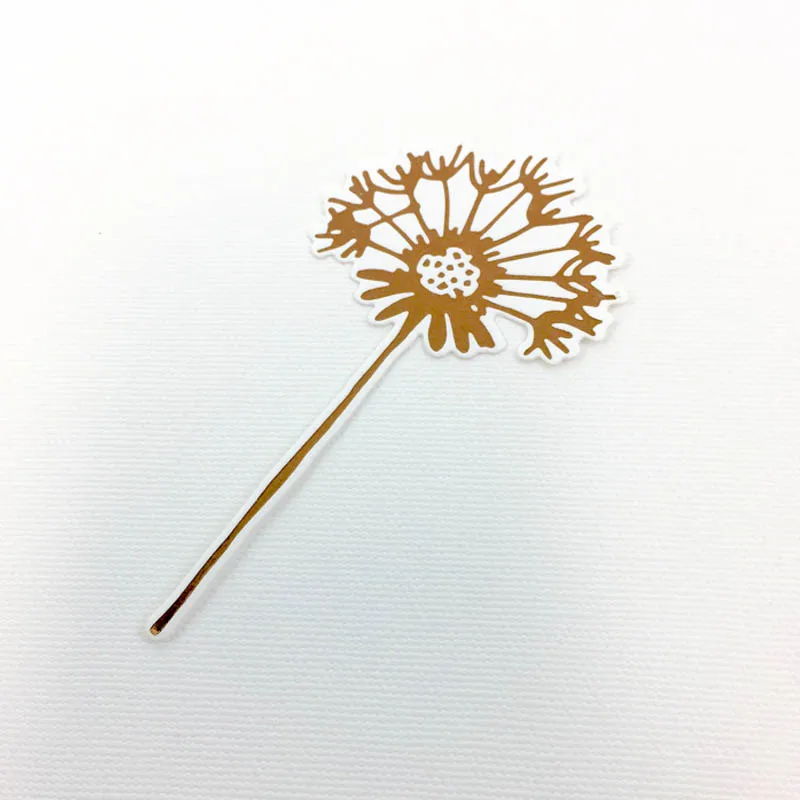 Красивая Одуванчик Горячая Фольга пластина + пресс формы для плетения браслетов