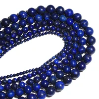 natural round stone beads lapis lazuli loose bead for jewelry making diy bracelet 4 6 8 10mm