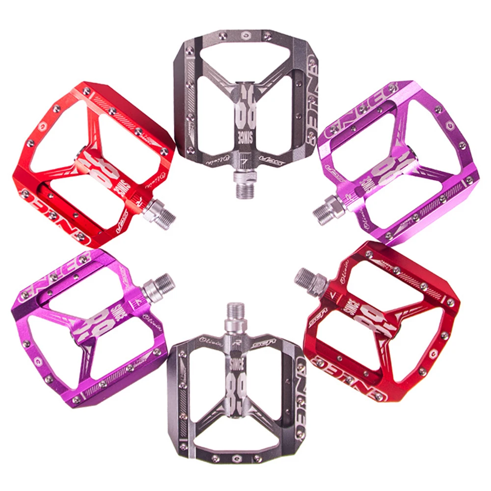 

Universal Bike Pedals Aluminium Alloy Flat Bicycle Platform Pedals Mountain Bike Pedals Cycling Pedals Bicycle Accessories