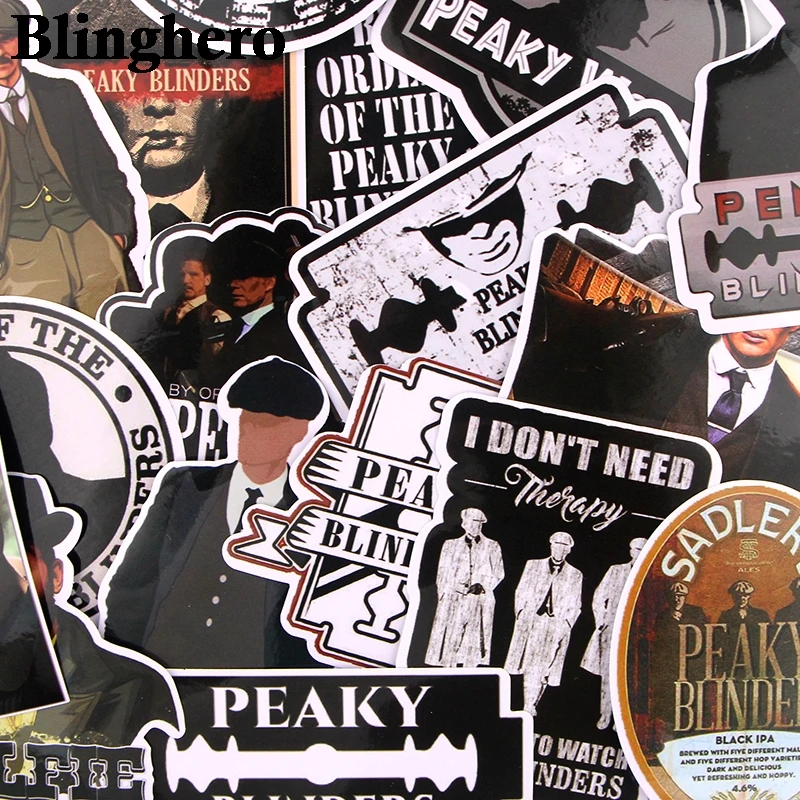 

CA637 18 Pcs/set Peaky Blinders DIY Sticker Waterproof For Laptop Moto Skateboard Luggage Guitar Fitting Sticker Graffiti Decals