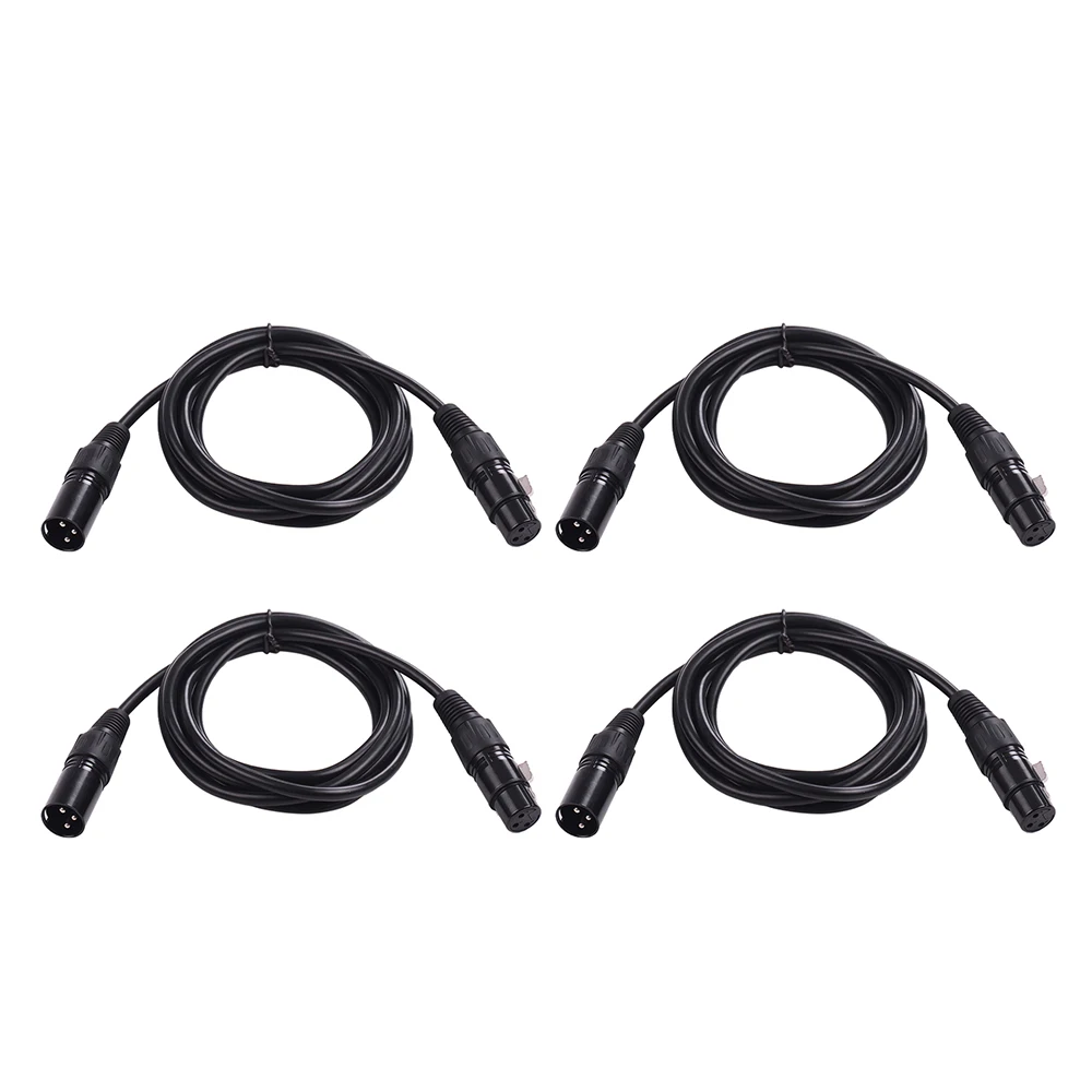 8pcs 6.6 feet/2 meters DMX Stage Light Cable Wires with 3-Pin Signal XLR Male to Female Connection for Moving Head | Спорт и