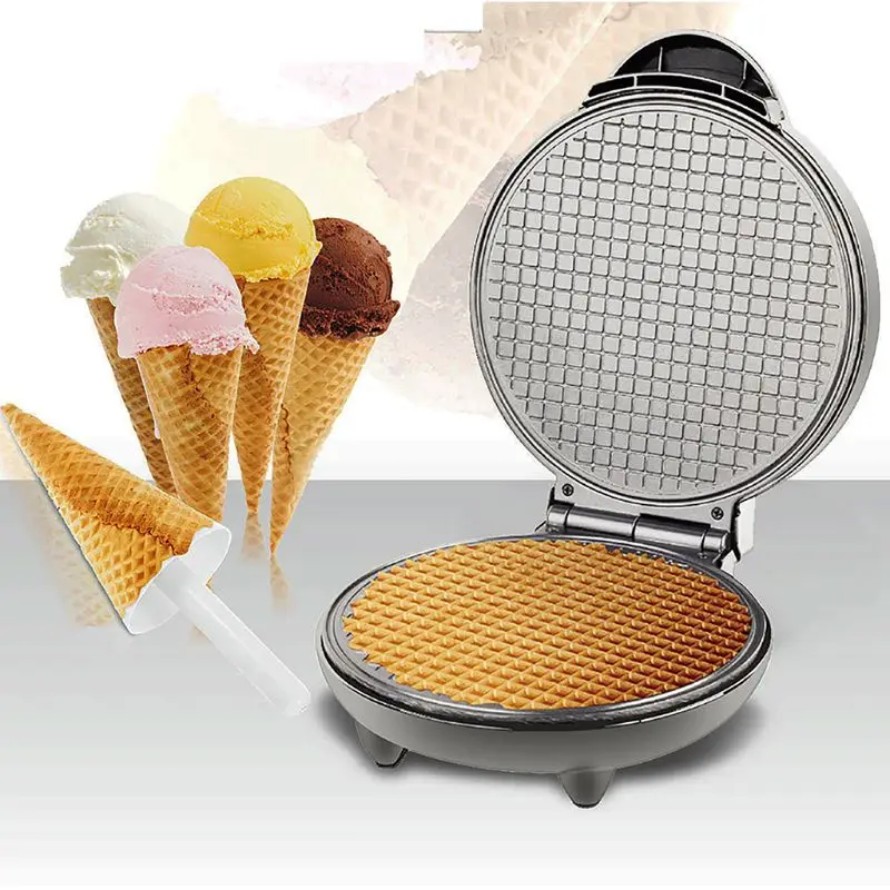 

Multifunctional Electric Waffle Cone Machine Baking Mould Crispy Egg Bread Non-Stick Bakeware Practical Crepe Home Cook