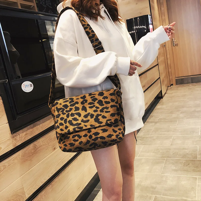 Универсальная сумка через плечо в новом стиле женская с принтом Leopord для девушек