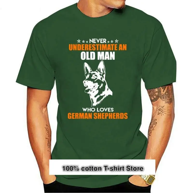 

Camiseta de manga corta para hombre, camisa con estampado de pastores alemanes, de algodón, oferta barata, nueva