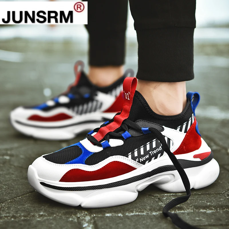 

2021 Spring Men Running Shoes Cool Technology Style Comfortable Damping Fashion Sport Dad Shoes Men Jogging Sneakers Tide Shoes