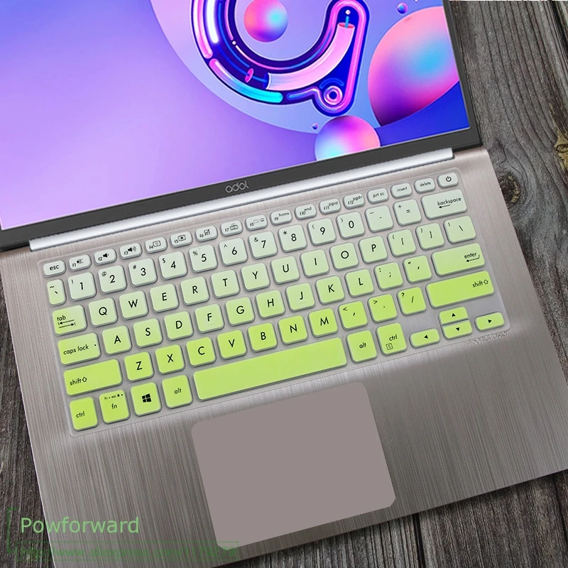 fadegreen Для ASUS Vivobook 14 X412UA x412fl X412f x412fj x412DA x412ub X412 X412U силиконовая клавиатура для ноутбука защитная накладка для телефона с диагональю 14 дюймов - Цвет: fadegreen