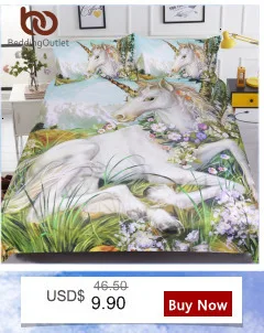 Постельные принадлежности Outlet цветочные постельное белье с изображением единорога набор акварельных пододеяльников для детей Взрослые цветы постельное белье Dreamy домашний текстиль 3 шт