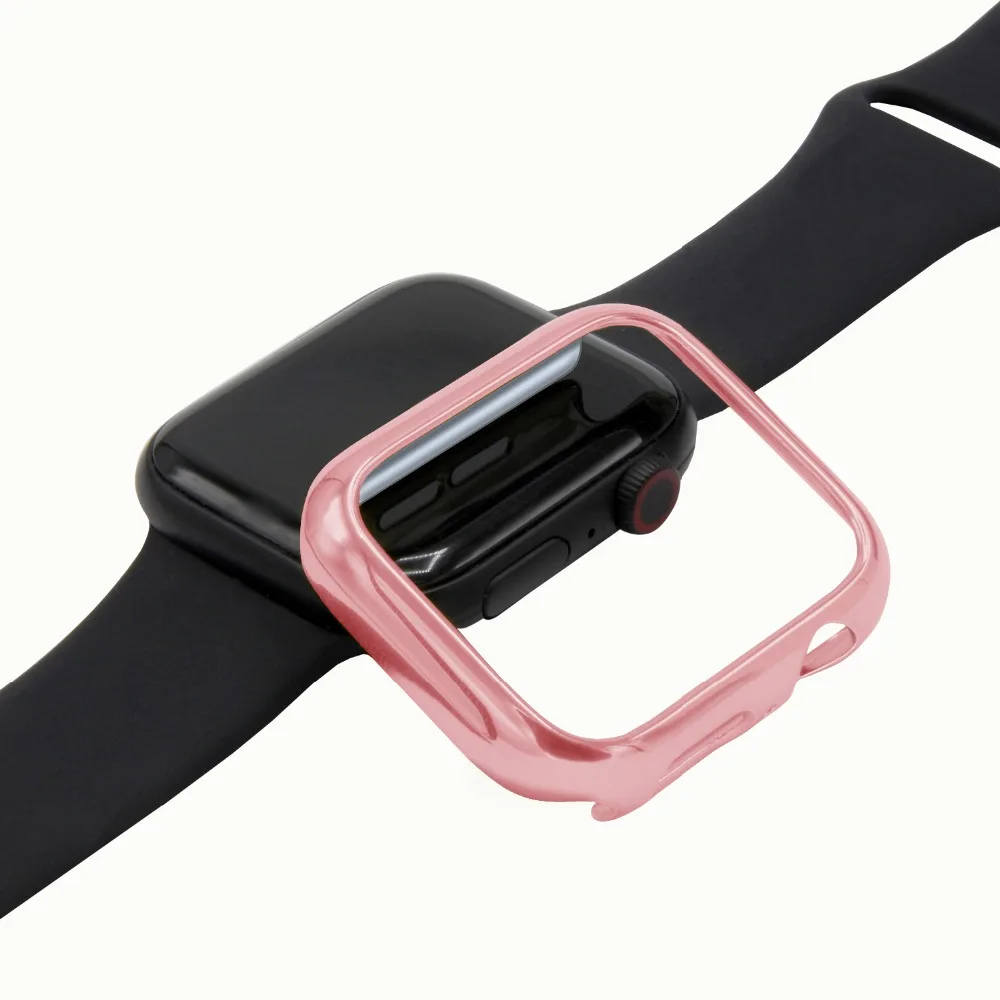Защитный чехол для Apple Watch, версии 5/4/3/2/1 40 мм 44 мм пластиковая рама ПК чехол s для наручных часов iWatch, версия 3, 2, 42 мм, 38 мм
