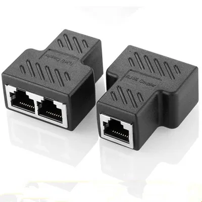 Сетевой кабель-переходник RJ45 разветвитель с 1 на 2 порта 3-сторонний адаптер вилка