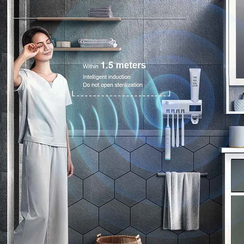 Стерилизатор зубных щеток ONEUP Автоматический Диспенсер зубной пасты