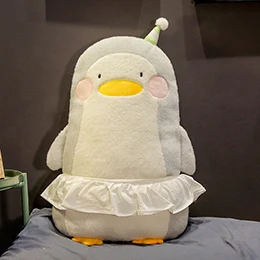 Maid penguin Мультяшные лесные животные, плюшевая подушка, милая мягкая подушка, мини-кулон, фланелевые одеяла, реквизит, детская кроватка, Декор - Цвет: Maid penguin