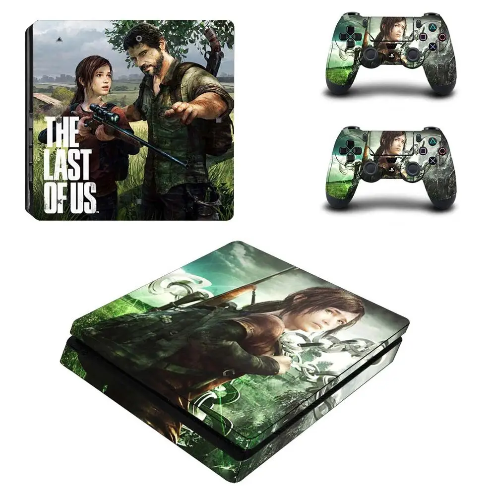 Последняя из США PS4 тонкая защитная оболочка Виниловая наклейка для консоли и