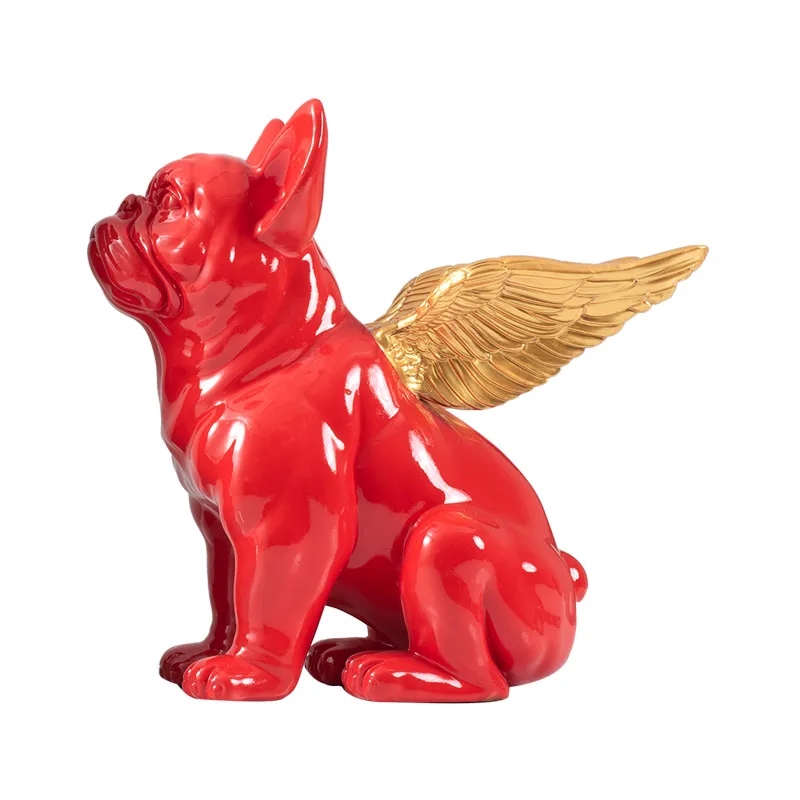 

Modern desktop decorations, light luxury creative sculpture dog ornaments