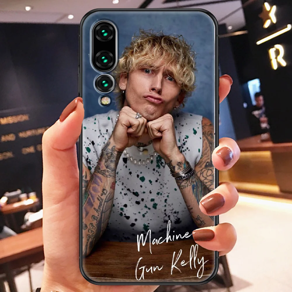 MGK автомат kelly Rapper чехол для телефона Huawei P Mate P10 P20 P30 P40 10 20 Smart Z Pro Lite 2019 черный
