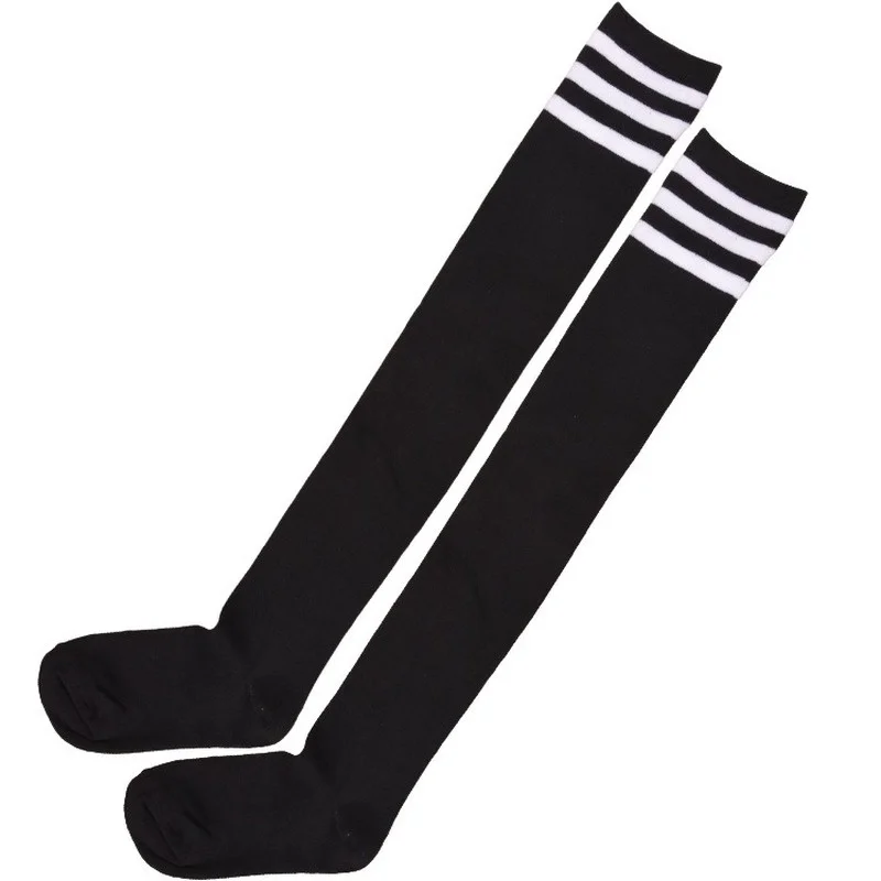 

Black lolita striped female stockings funny Christmas presents sexy high thigh nylon long cute socks on the knee girls'socks