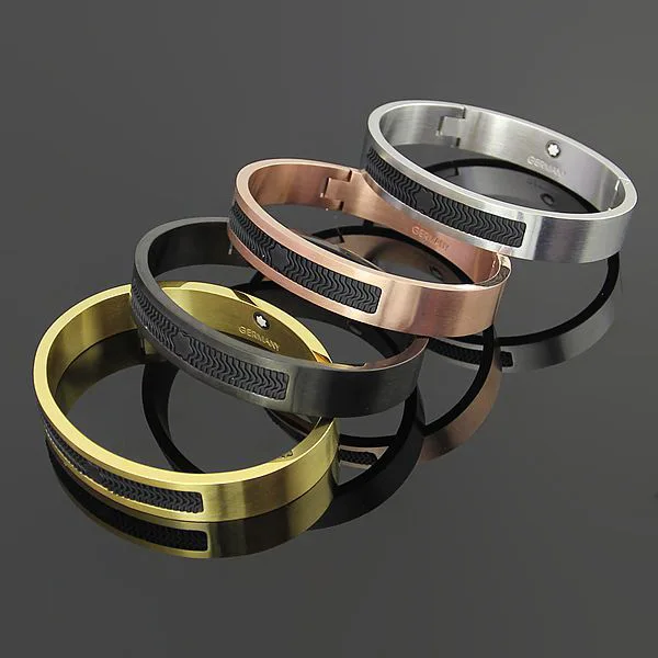 

PVD Plate 4 colors for choice stainless steel men bangle
