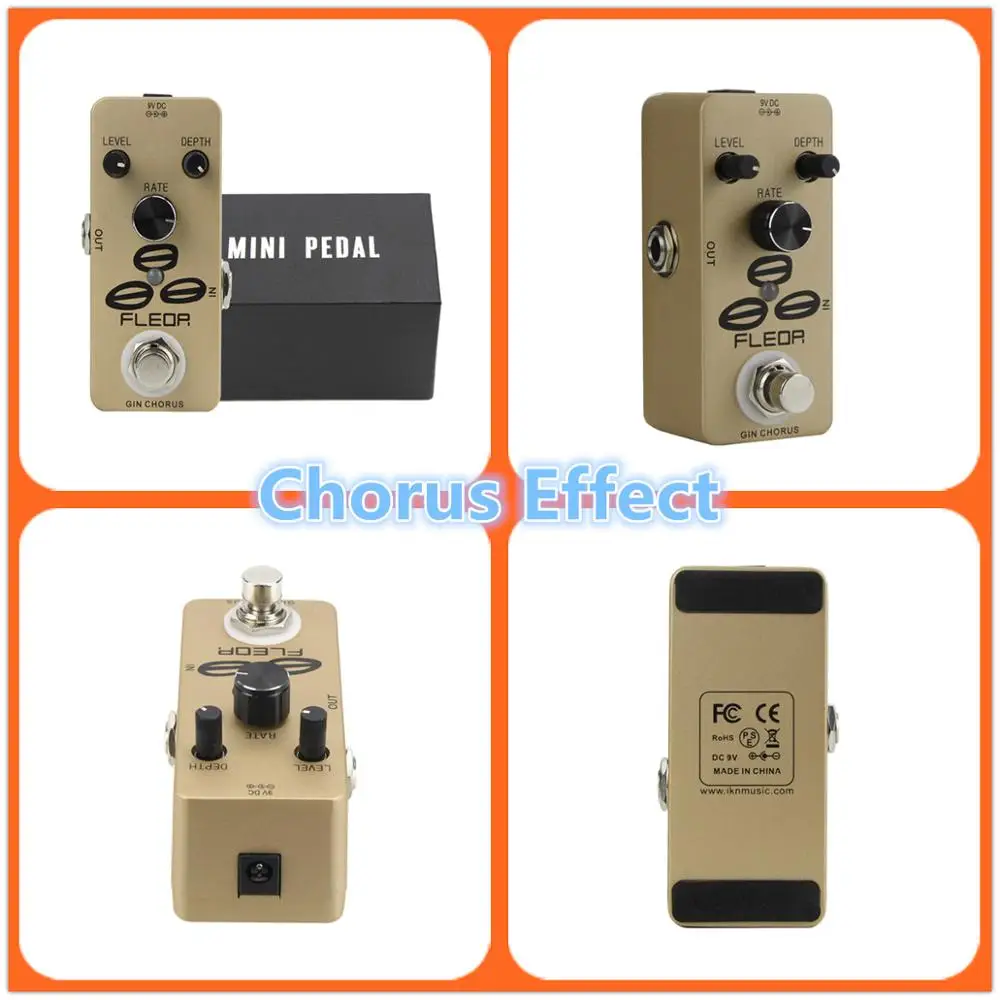 FLEOR мини-гитарный эффект педали искажения/овердрайв/хор/фузз/Задержка/петлер/Boost