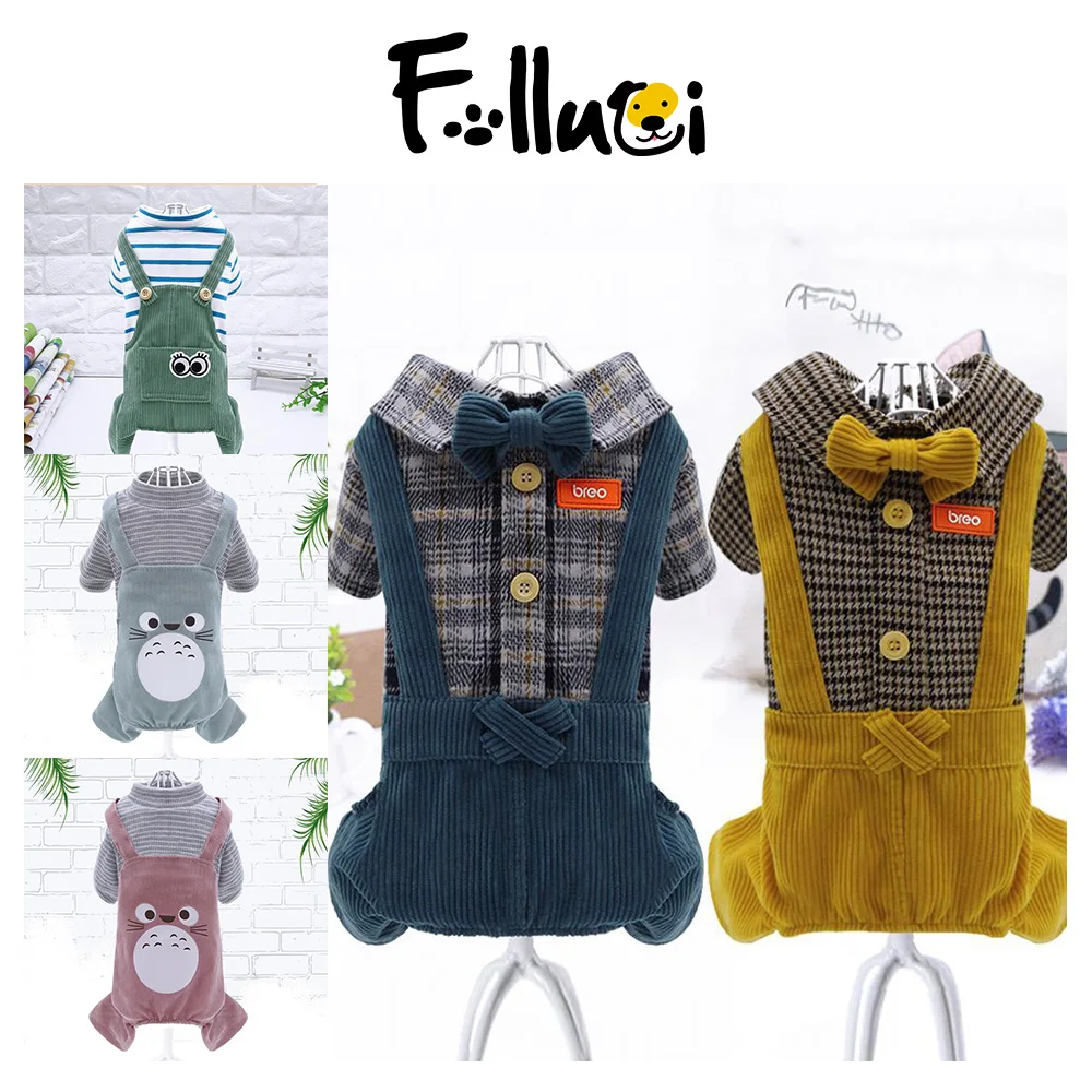 

Clothes For Dogs Winter New Style Teddy Vip Small And Medium-sized Puppy Four-legged Pet Overalls