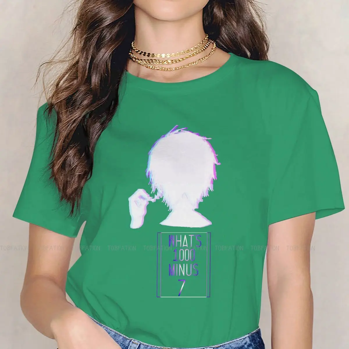 

Женская Классическая футболка What's 1000, минус 7, Токийский Гуль, новый дизайн, Большая распродажа, 5XL