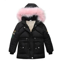 new childrens clothing winter jacket for girls thicken girls winter coat hooded velour winter girls jackets outwear 3 7t