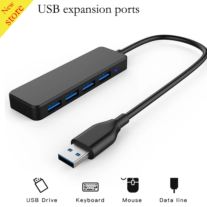 Высокая Скорость usb хаб адаптер 4 Порты для портативных ПК Аксессуары Мульти USB