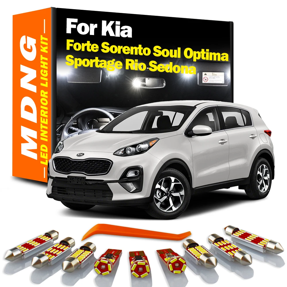 MDNG Canbus Фотокарта купол багажника светильник для Kia Forte Sorento Soul Optima Sportage Rio Sedona