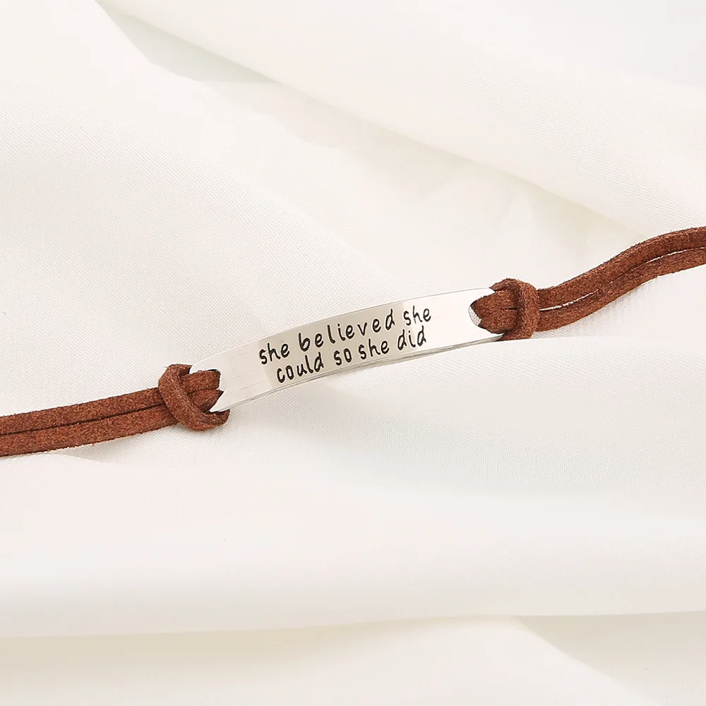 Браслеты из нержавеющей стали для женщин Роскошные модные трендовые английские