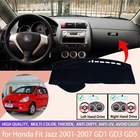 Для Honda Fit Jazz 2001-2007 GD1 GD3 GD5 тире крышка коврик приборной панели крышки защитный лист ковер для укладки волос