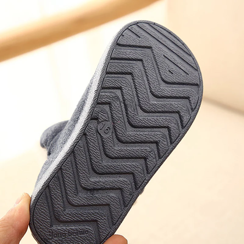 New Winter Snow Boots For Kids Girls Home Slippers Cartoon Unicorn Baby Girls Shoes For Children Boys Indoor Bedroom Slippers