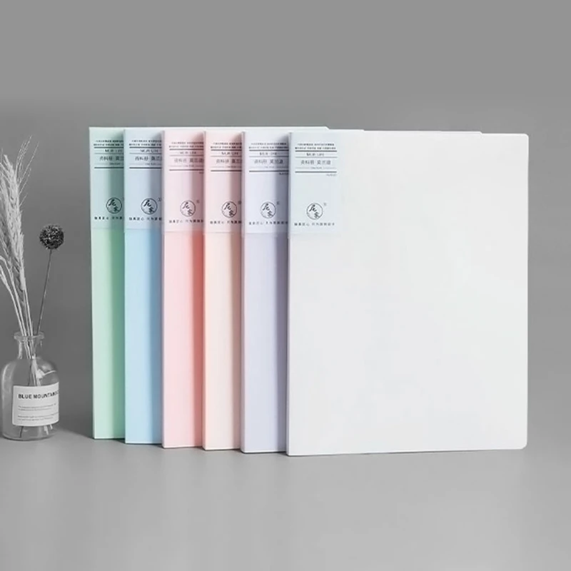 

Morandi A4 File Bag 60 Pages Data Book Large Capacity Files Folder Stationery