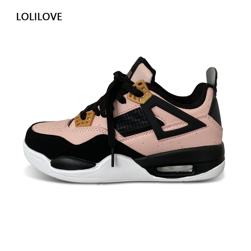 

2021 Women Sports Kawaii Sneakers Pink Mixed Color Vulcanized Shoes Cute shoes Sweet Japanese style High-end Casual Shoes