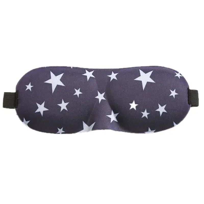

3D Contoured Sleep Mask Star Floral Eyeshade Cover Portable Adjustable Blindfold