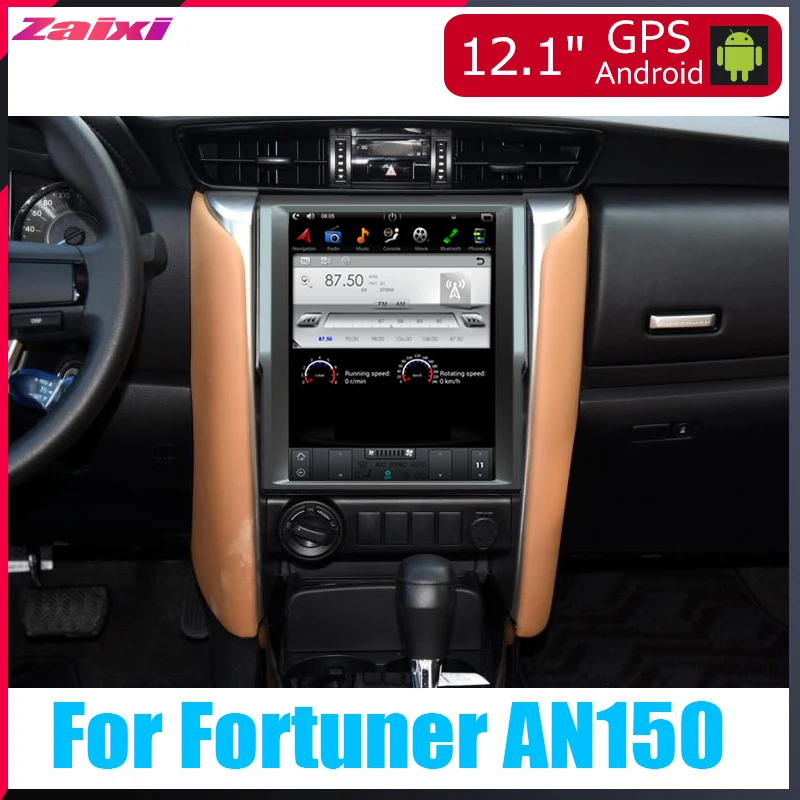 ZaiXi Android автомобильный мультимедийный GPS для Toyota Fortuner AN150 2016 ~ 2017 радио