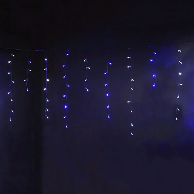 Новогоднее наружное украшение для помещений 3,5 м 96led Droop 0,4-0,6 м занавес сосулька светодиодные гирлянды новогодний сад вечерние ЕС 220 В