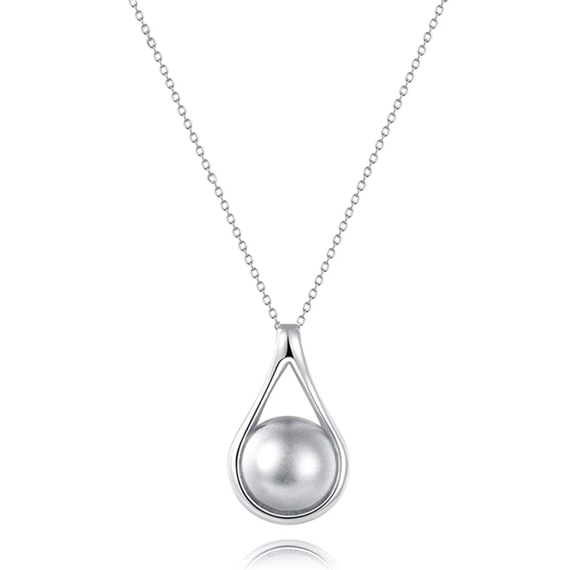

1 Pcs High Polishing Teardrop Waterdrop Shape Pendant Memorial Urn Necklace Alloy Cremation Round Ball Necklaces Girlfrend Gifts