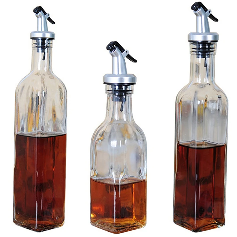 Приправа бутылки диспенсер для приготовления пищи стеклянная бутылка хранения