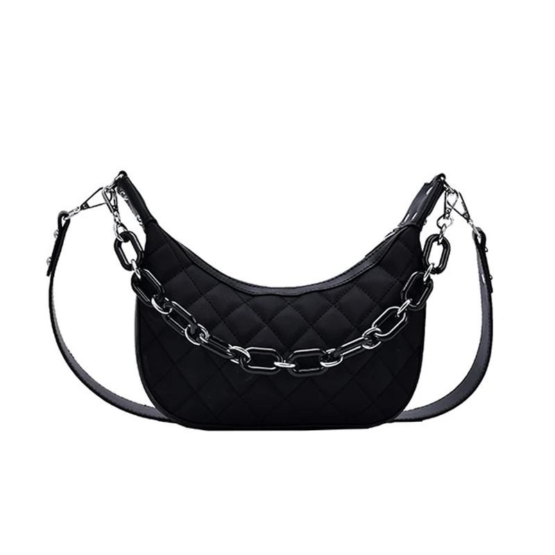 

2021 Winter New Oxford Cloth Shoulder Bags For Women Vintage Design Lady Crossbody Handbags Female Chain Trending Messenger Bags