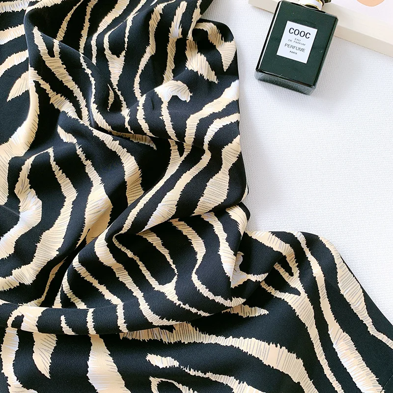 

2021 Summer Pants Casual Stretch High Waist Women Zebra Pattern Wide Leg Pants Female Trousers Women Ankle Length Pants