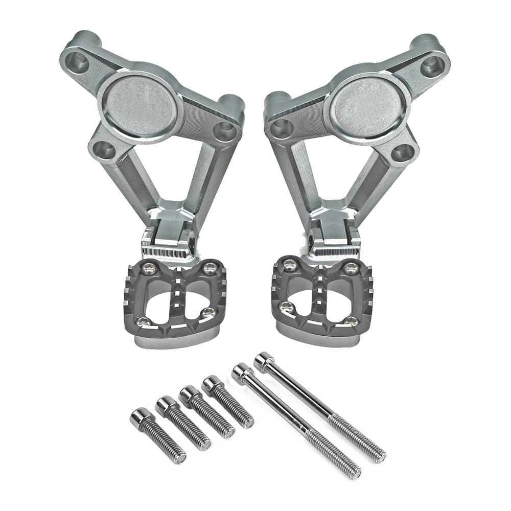 Titanium Для HONDA XADV300 X ADV 1000X-ADV 750- мотоциклетные подставки для ног аксессуары складные задние ножки опора для ног для пассажира - Цвет: Titanium