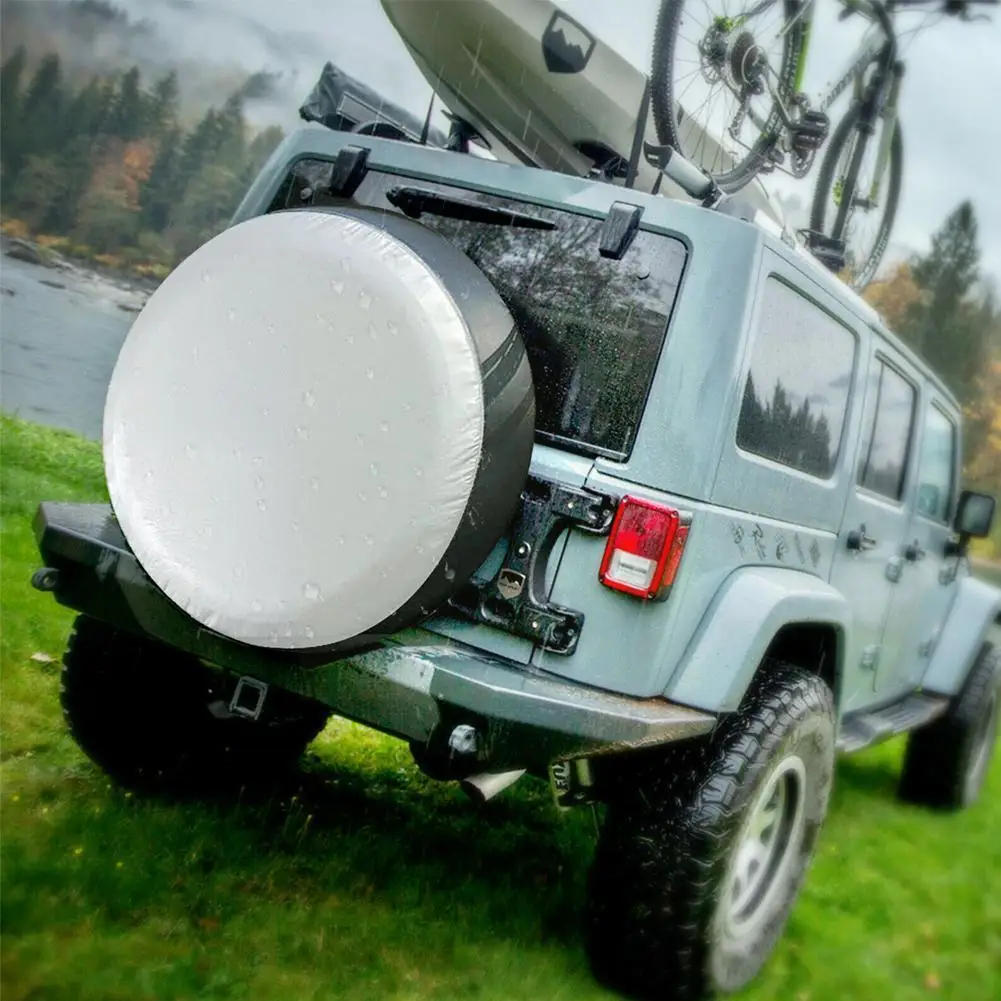 

Universal Car SUV Tire Cover Case Spare Wheel Bag Storage cloth Oxford Dust Protector Anti G7W1