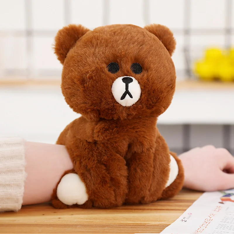 brown bear Мультфильм животных браслет Единорог панда кукла высокое качество плюшевая игрушечная обезьяна Шиба ину коричневый плюшевый медведь свинья специальный подарок для детей - Цвет: brown bear