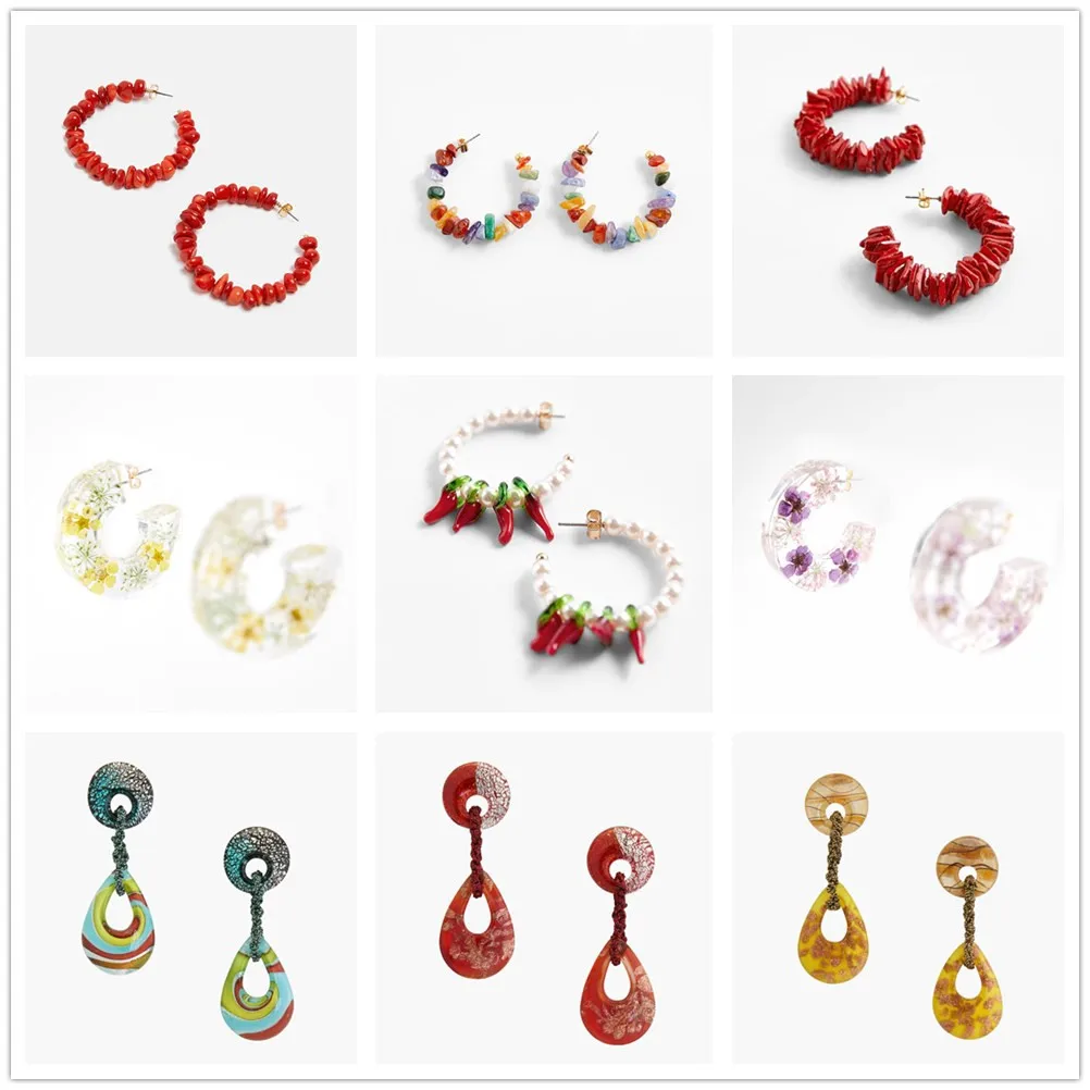 

Vedawas ZA Gold Color Round Dangle Earrings Luxurious High-end Metal Statement Earrings For Women 2020 New Trend Fashion Jewelry