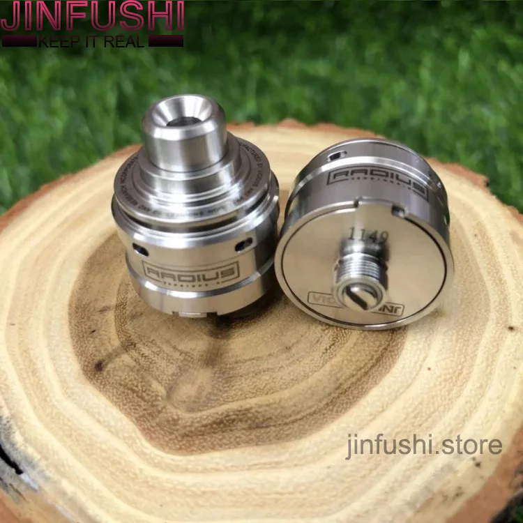 

Hot sale Radius v2 RDA rebuildable atomizer with 316ss adjustable airflow 22mm diameter e-cigarette atomizer VS haku RDA