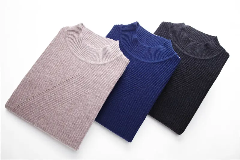 UCAK бренд мериносовой шерстяной мужской свитер уличная Slim Fit Pull Homme Осень Зима Водолазка свитера кашемировый пуловер для мужчин U3046