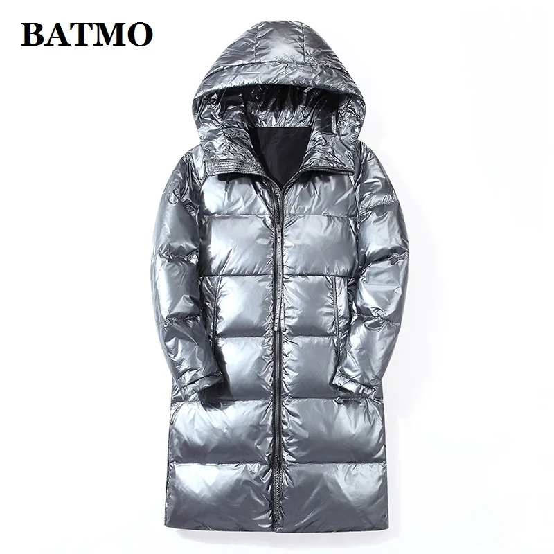 BATMO 2020 Новое поступление зима 80% белый утиный пух куртки с капюшоном для мужчин