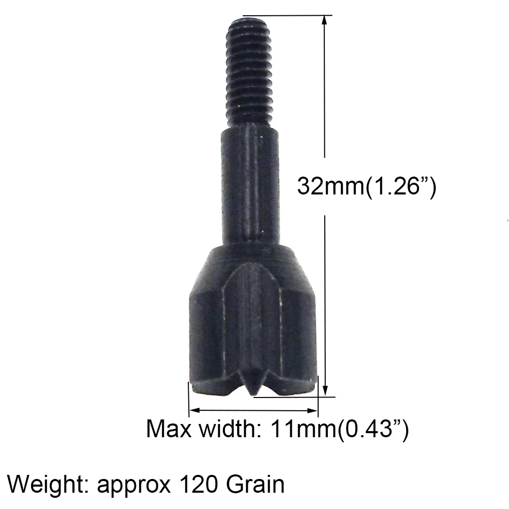 12 шт. стрелы для стрельбы из лука маленькие тупые концы черные | Спорт и