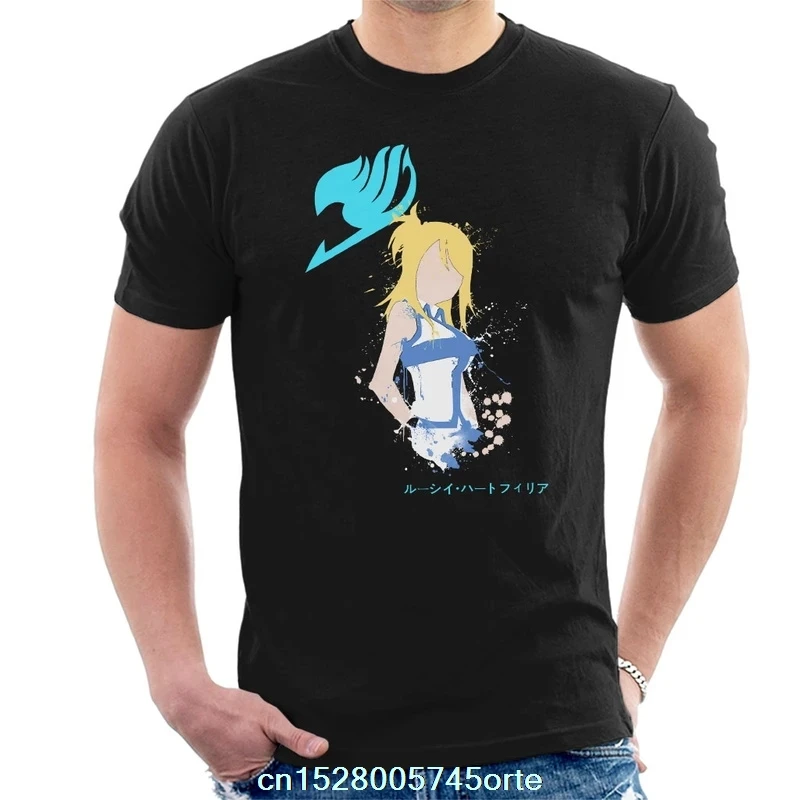 Мужская футболка с принтом camiseta Fairy Tail Celestial Spirit 100% хлопок женская